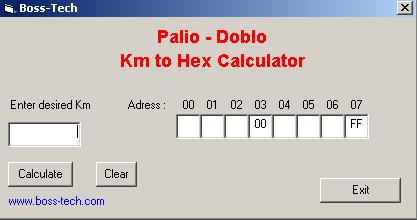 Boss-Tech Palio - Doblo. dg boss tech palio doblo km to hex calculator fiat.