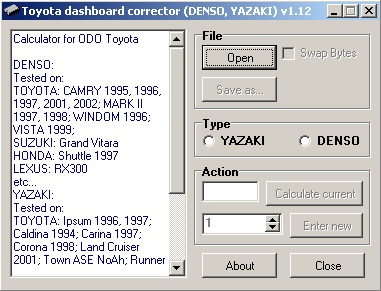 Toyota dashboard corrector v1.12. dg toyota dashboard corrector v112.