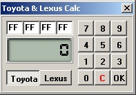 Toyota Lexus Calc. dg toyota lexus calc.